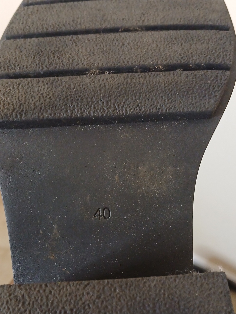 Black Platform Chelsea Boots - Women's Chunky Heel - Picture 4 of 4